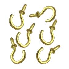 1-1/2" CUP HOOK BRASS