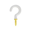 CUP HOOKS 1 1/2" WHITE