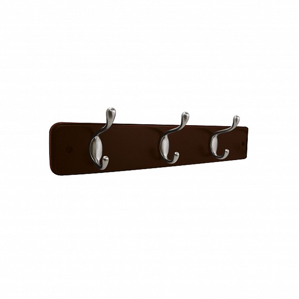 DOUBLE HOOK SET WOOD BROWN/NP
