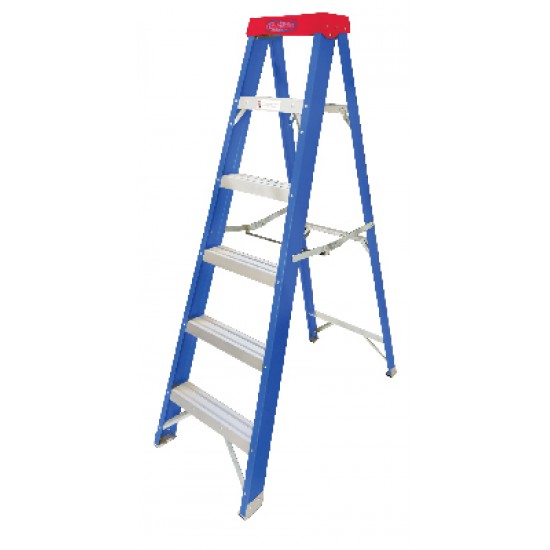 FIBERGLASS & ALUM LADDER 8FT