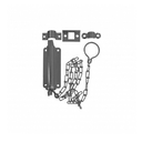 H/D CHAIN BOLT 3" ZINC