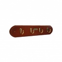 SINGLE HOOK SET WOOD BN/BRASS