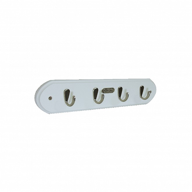 SINGLE HOOK SET WOOD WHITE/NP