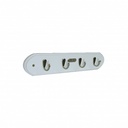 SINGLE HOOK SET WOOD WHITE/NP