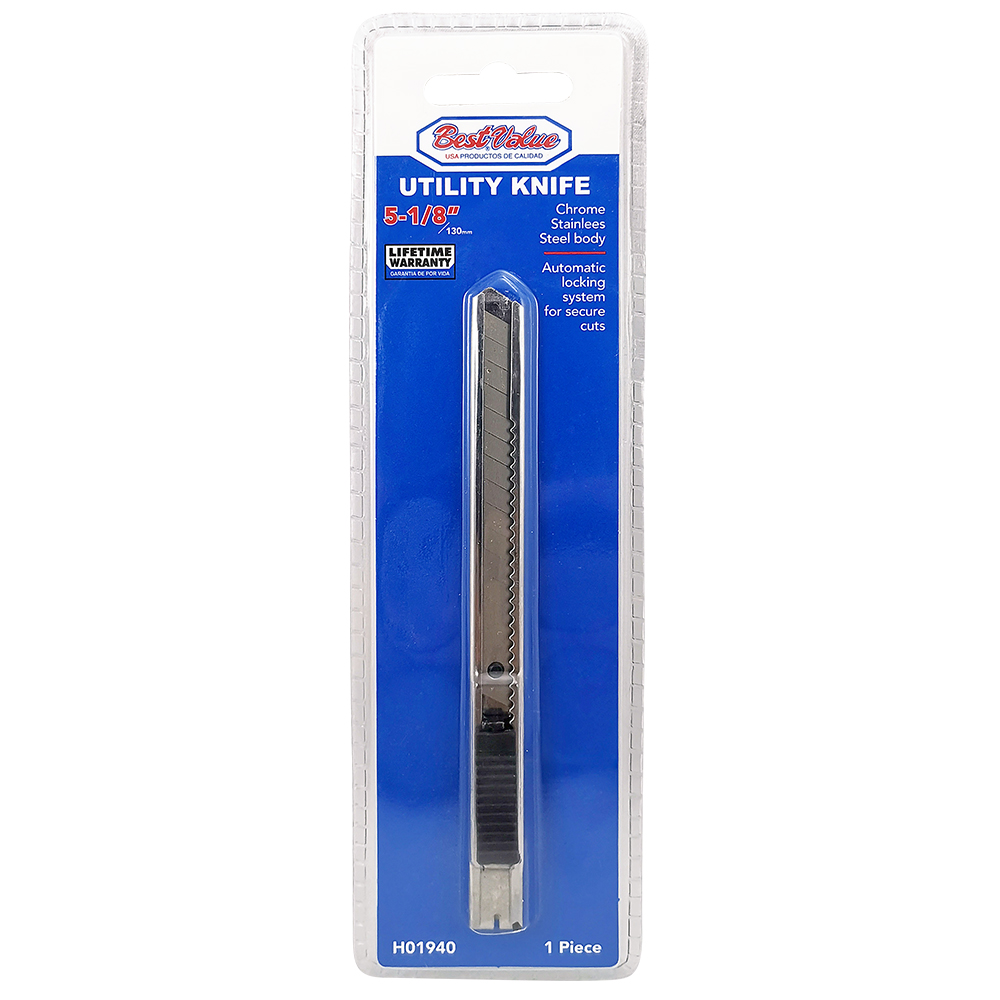 UTILITY KNIFE CHROME PLATED