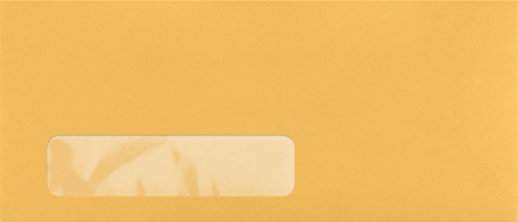 4 1/8 x 9 1/2 MANILLA WINDOW ENVELOPE