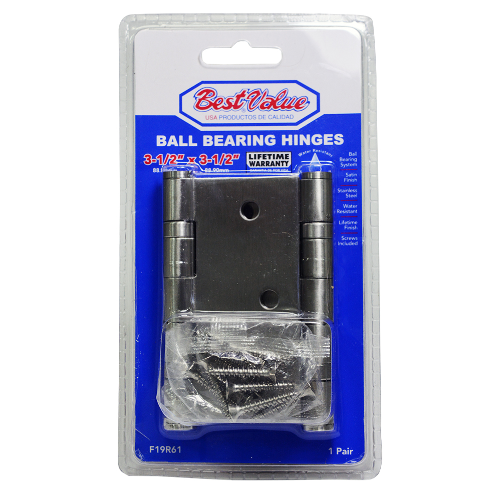 4" x 4" BALL BEARING HINGE (STEEL)