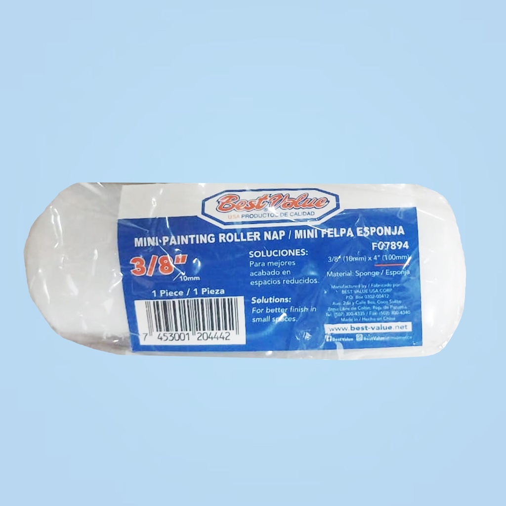 4'' MINI ROLLER REFILL (SPONGE)