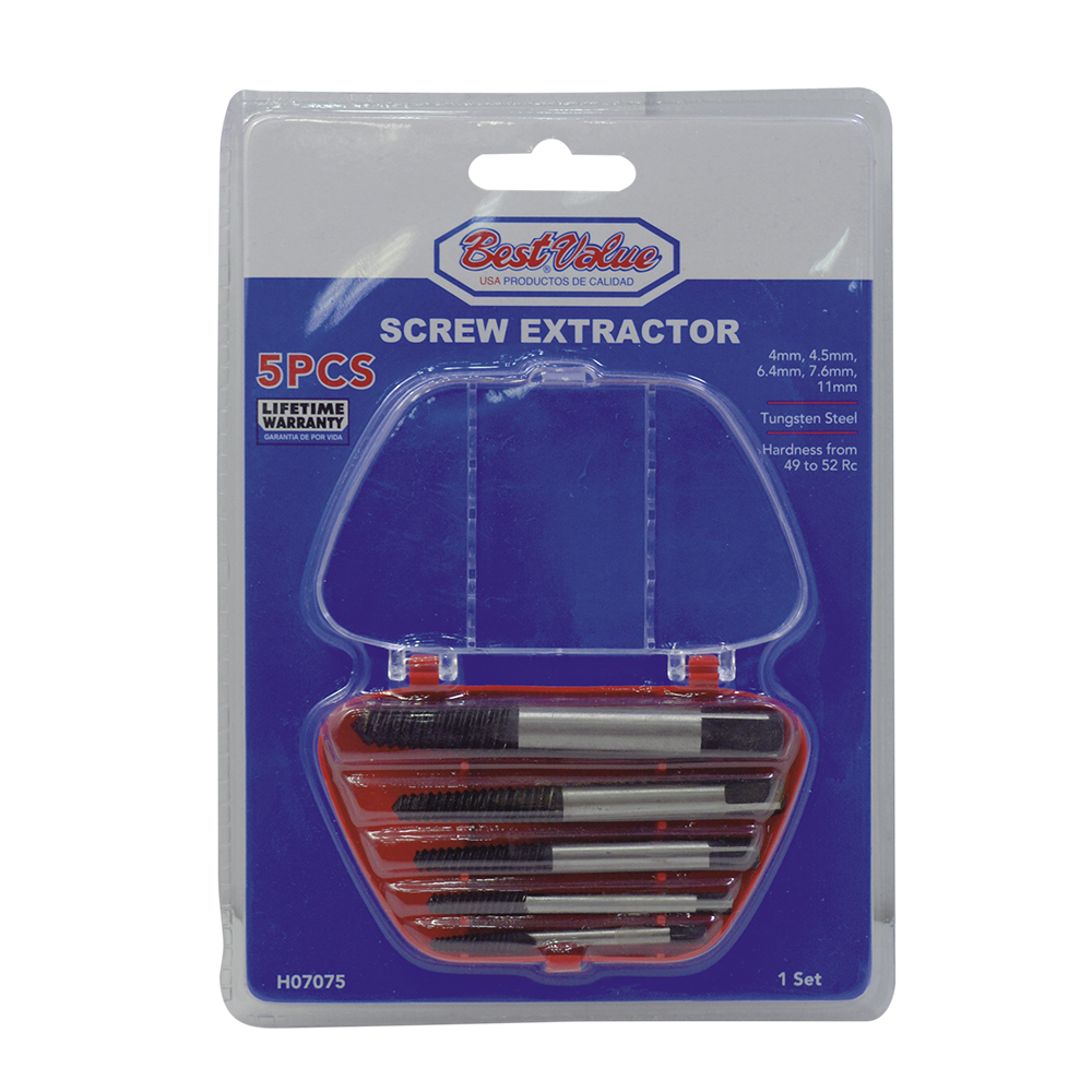 5PC SCREW EXTRACTOR SET