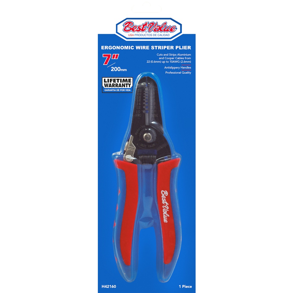 7'' ERGONOMIC WIRE STRIPPER PLIERS