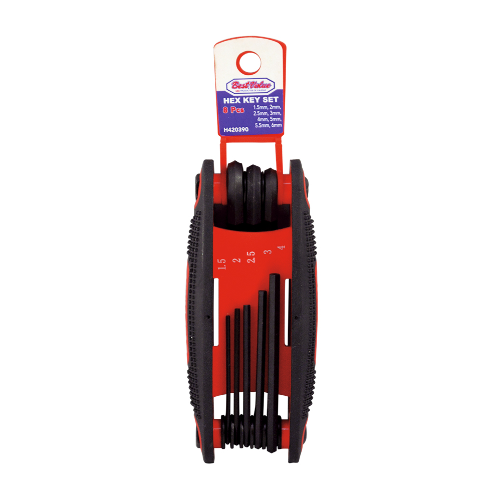 8PC ERGONOMIC ALLEN KEY SET