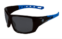 GE SAFETY GLASSES SMOKE AF LENS BLACK/BLUE