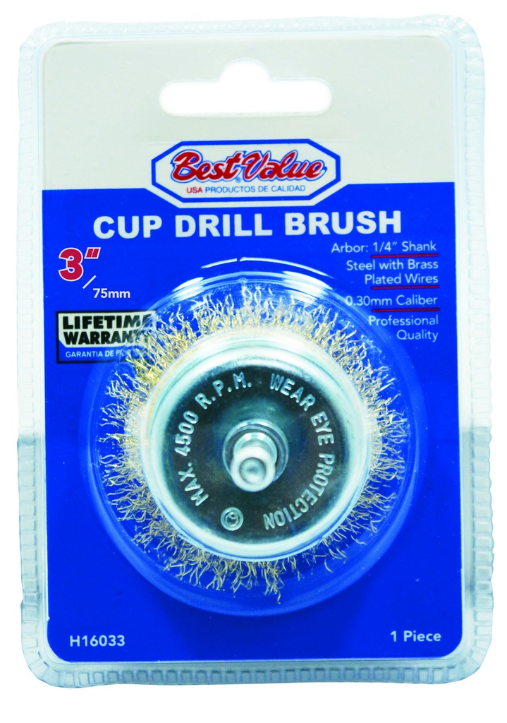 3" DRILL CUP BRUSH