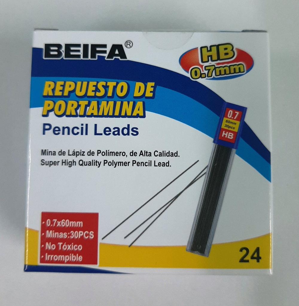 LEAD REFILLS 0.07MM HB