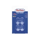 4PC OVAL CLEAR HOOKS (MEDIUM)