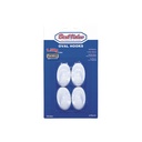 4PC OVAL WHITE HOOK (MEDIUM)