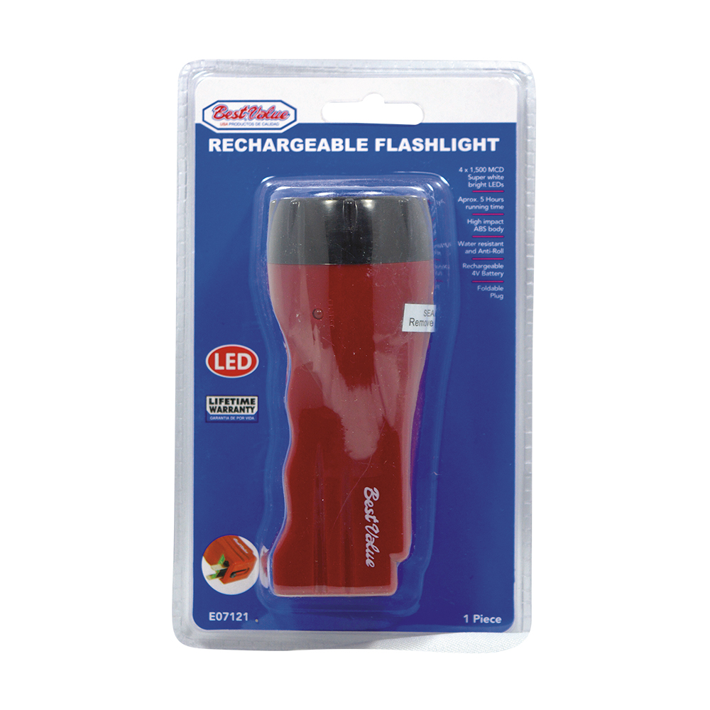 RECHARGEABLE LED FLASHLIGHT