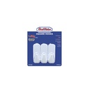 3PC SELF-ADHESIVE SQUARE HOOKS