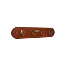 SINGLE HOOK SET WOOD (BROWN/AB)