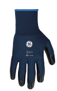 GE 13 GAUGE SMOOTH NITRILE GLOVE MEDIUM