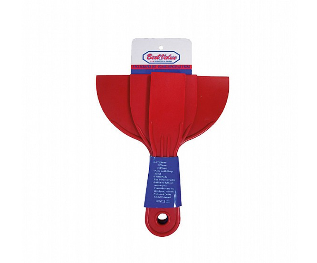 3PC PLASTIC SCRAPER (1 1/2",3",6")