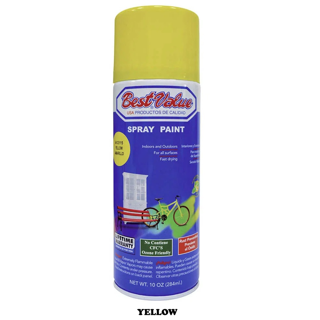 BEST VALUE SPRAY PAINT AP YELLOW