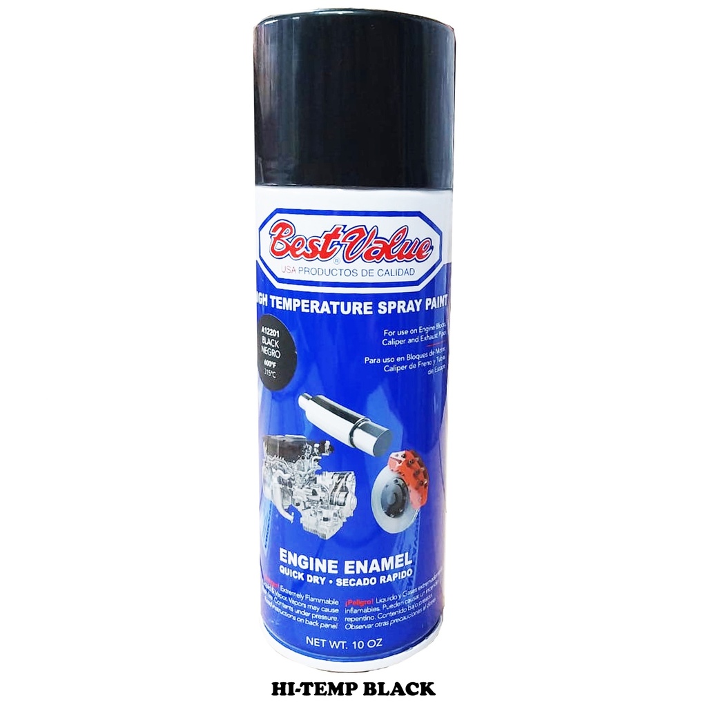 BEST VALUE SPRAY PAINT HI-TEMP BLACK