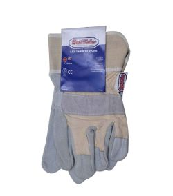 9" LEATHER GLOVES (GREY)