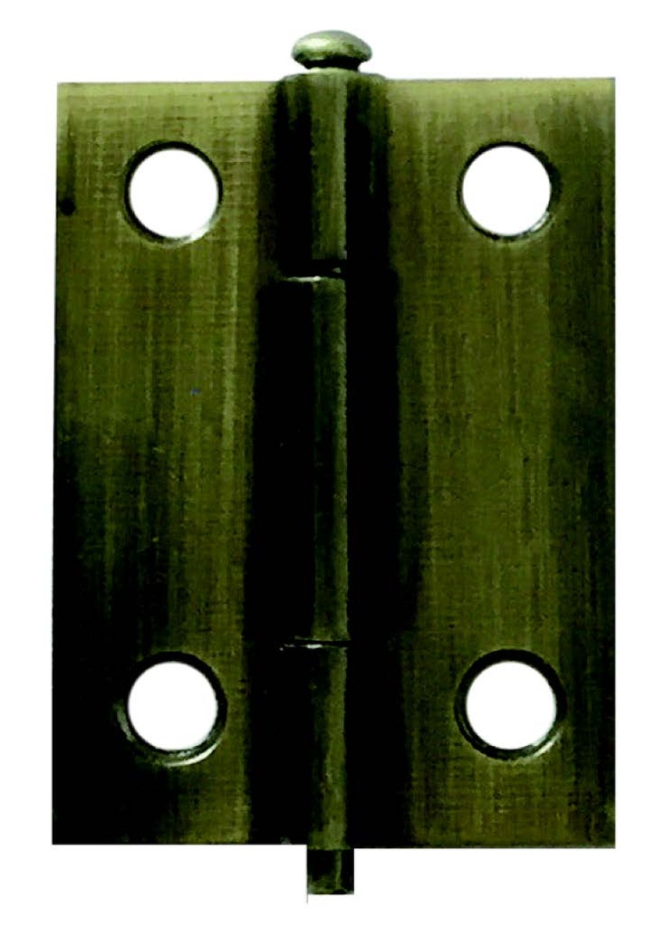 2" NARROW ANTIQUE BRASS HINGE
