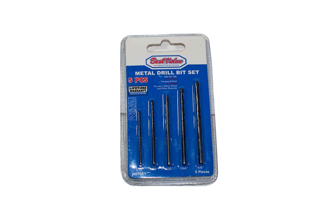 5pc HSS DRILL BITS SET BEST VALUE
