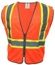 GE SAFETY VEST W/TRIMS - 2 POCKET ORANGE XL