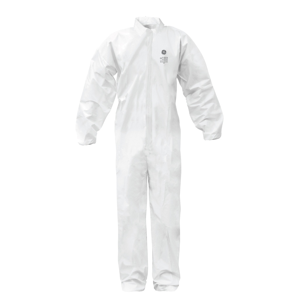 GE MICROPOROUS (63GSM-SMS) DISPOSABLE COVERALL LG.