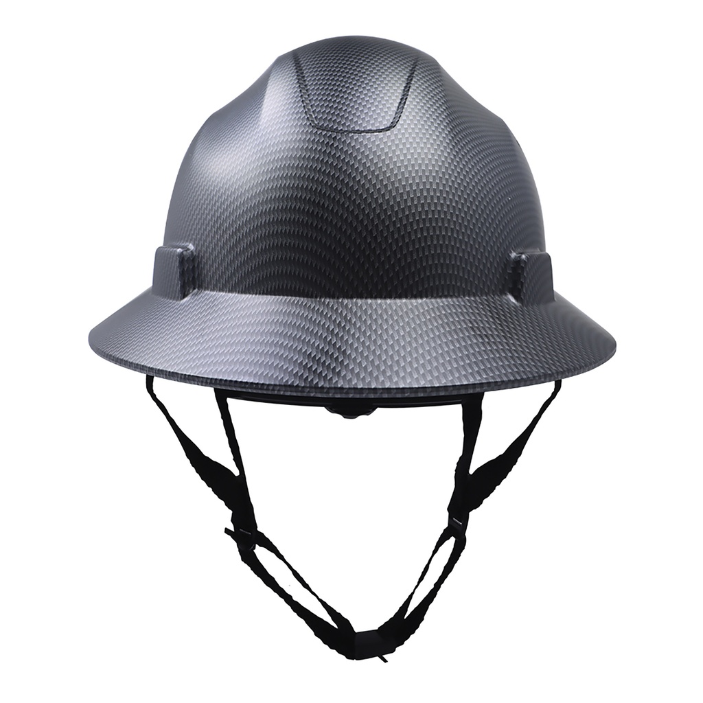 GE FULL BRIM HARD HAT CARBON FIBER GRAY