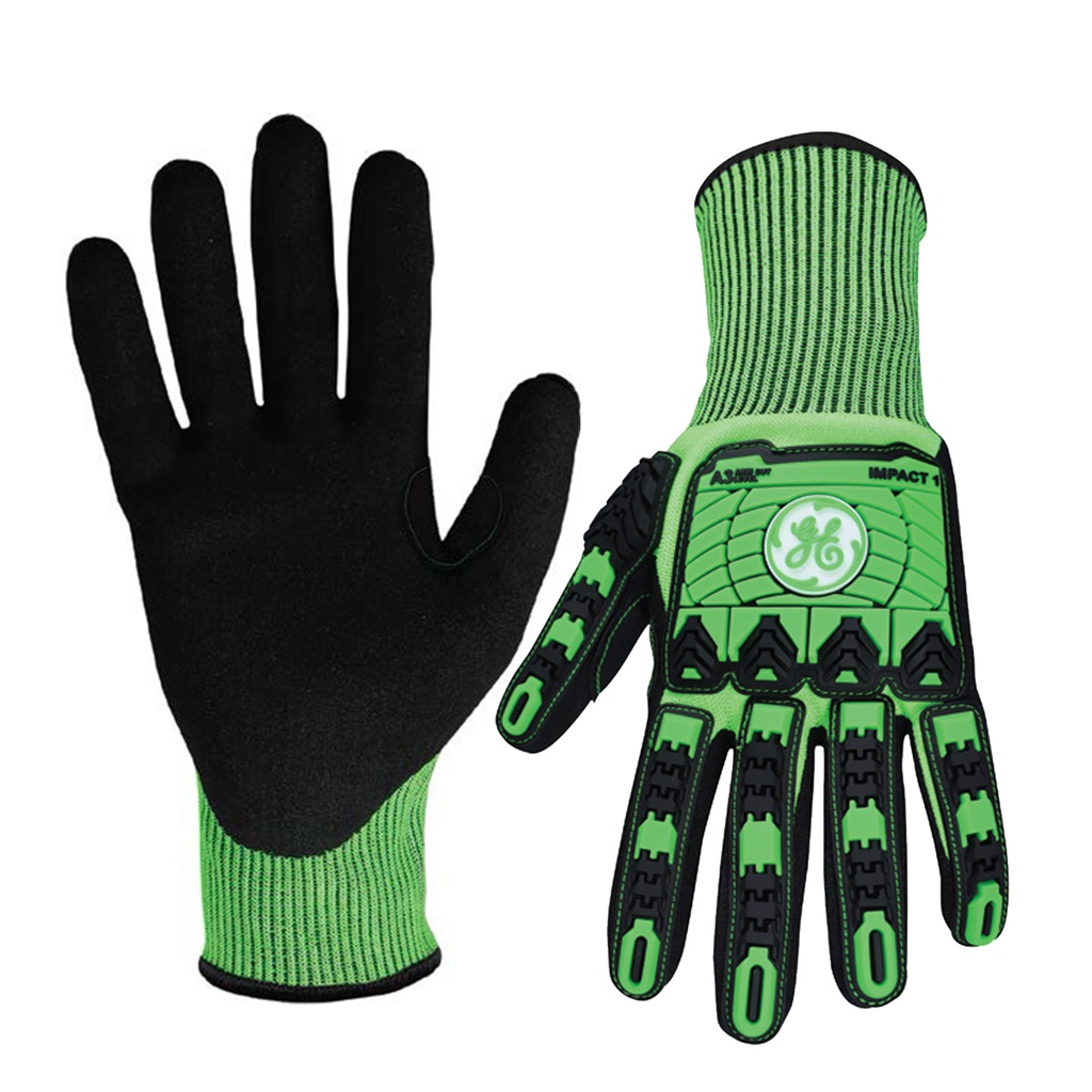 GE A3 SANDY NITRILE TPR IMPACT GLOVE XLARGE