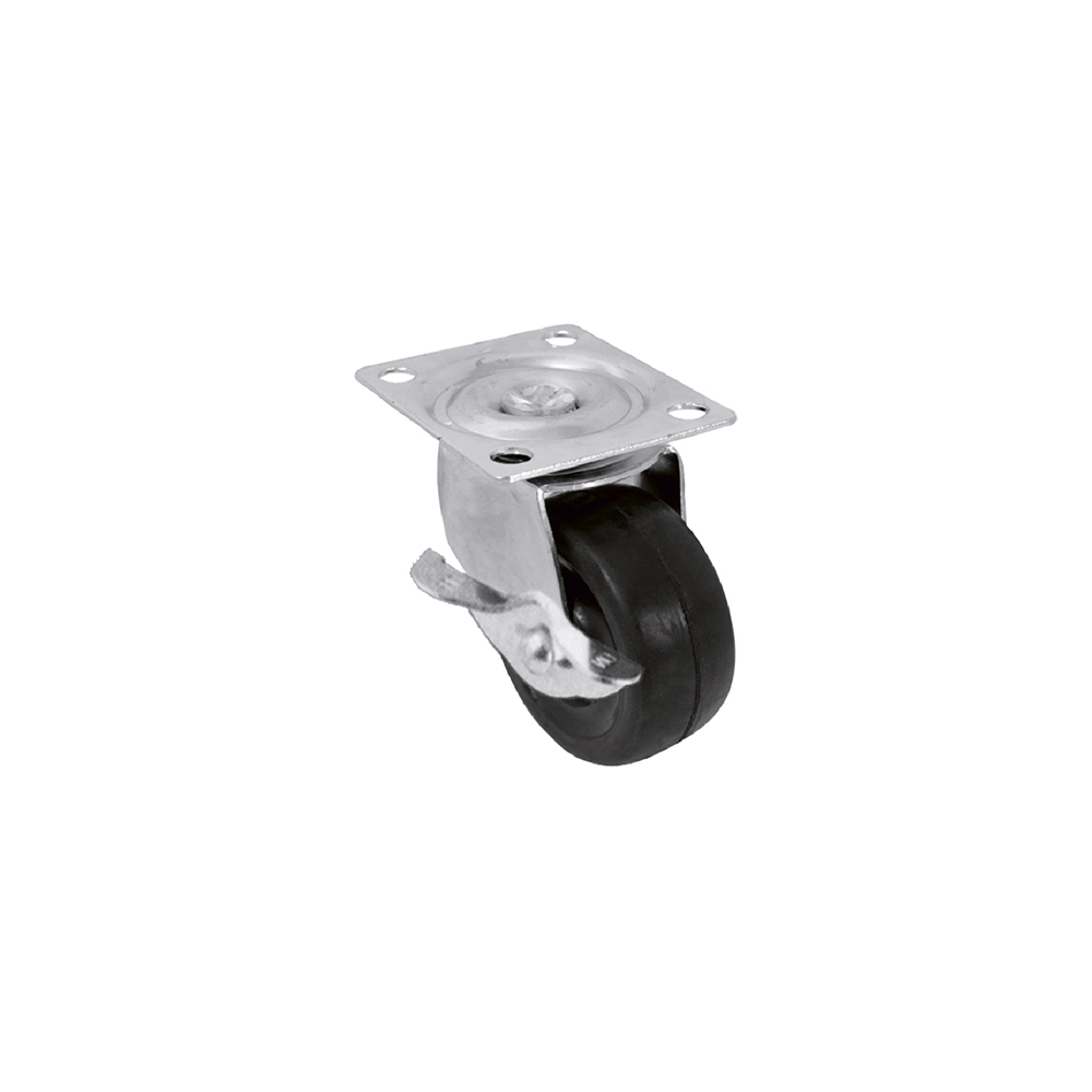1 1/2" CASTOR W/BRAKE (4PCS)