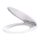 AQUINA SHORT SLOW CLOSING TOILET SEAT (WHITE)