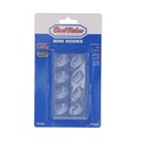 8 PC MINI HOOKS (CLEAR)