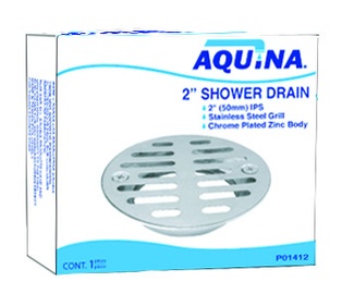 2" AQUINA SHOWER DRAIN (METAL)