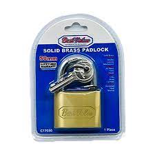 50mm REGULAR BRASS PADLOCK