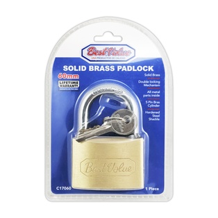 60mm REGULAR BRASS PADLOCK