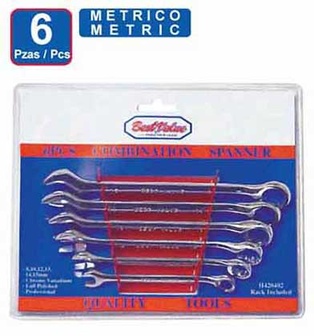 6PC METRIC SPANNER SET