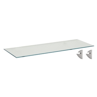 6" x 16" GLASS SHELF W/SUPPORT