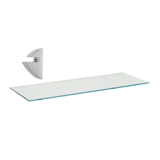 8" x 16" GLASS SHELF W/SUPPORT