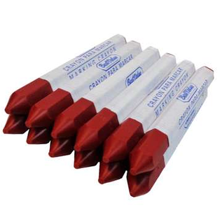 6PK MARKING CRAYON (RED)