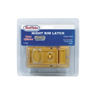 NIGHT LATCH LOCK BRASS