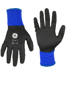 GE 15 GAUGE NITRILE DIPPED GLOVE LARGE