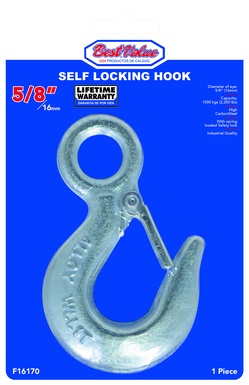 5/8" 2200lbs SELF-LOCKING HOOK