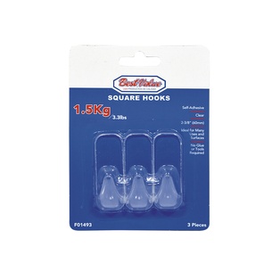 3PC SQUARE HOOKS (CLEAR)