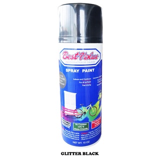 BEST VALUE SPRAY PAINT GLITTER BLACK