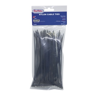 6" NYLON CABLE TIES BLACK (100PC)